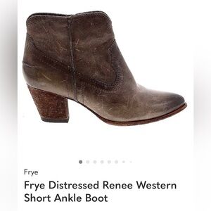 Frye Brown Leather Booties